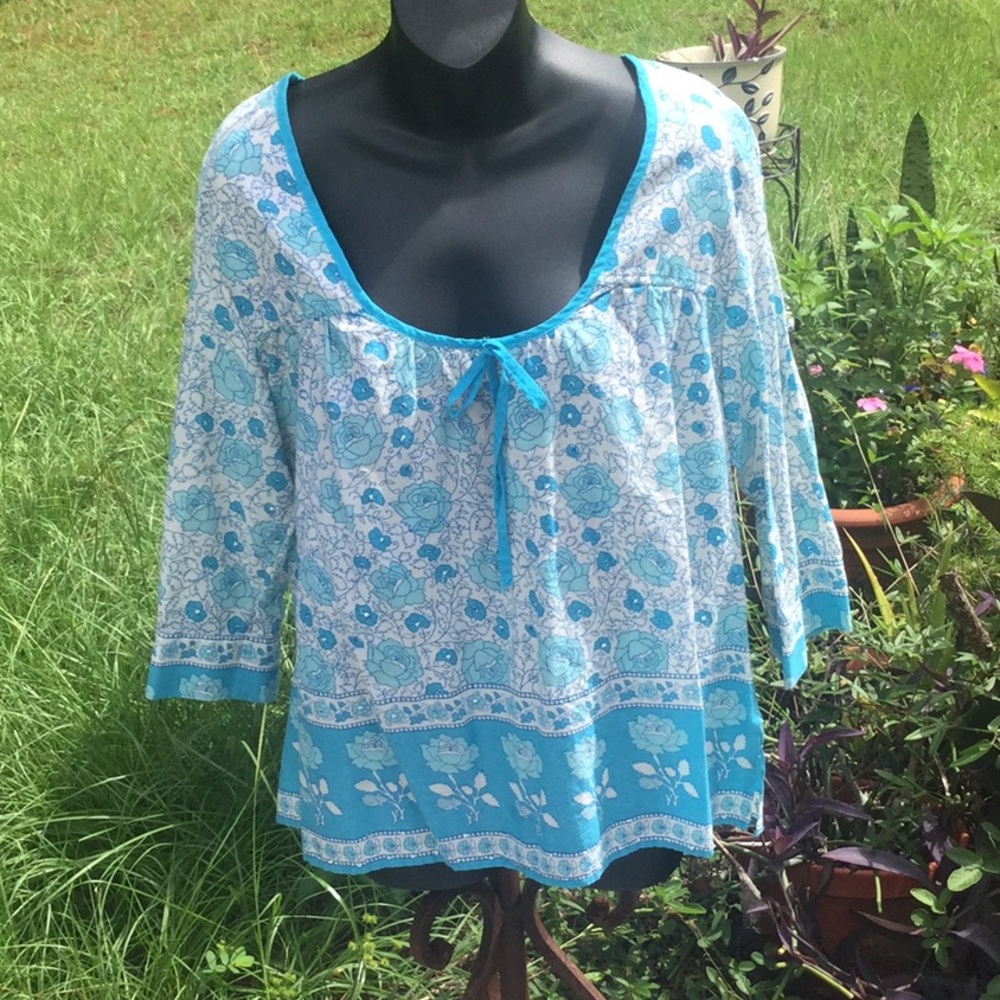 🦋NWOT” Old Navy “ Size XLarge Bohemian Style Top Wardrobe Closet Must Have 🦋 - Picture 7 of 9